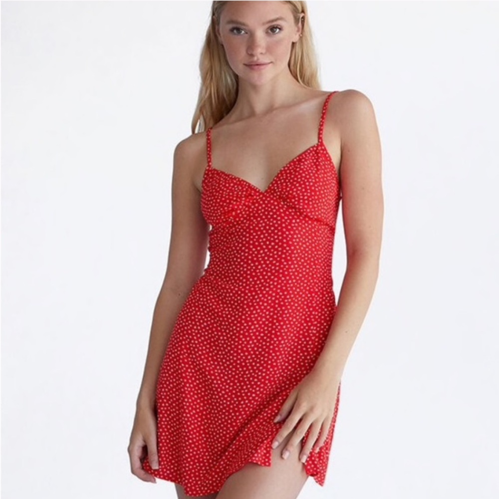 LA Hearts Tie Back Bodice Mini Dress